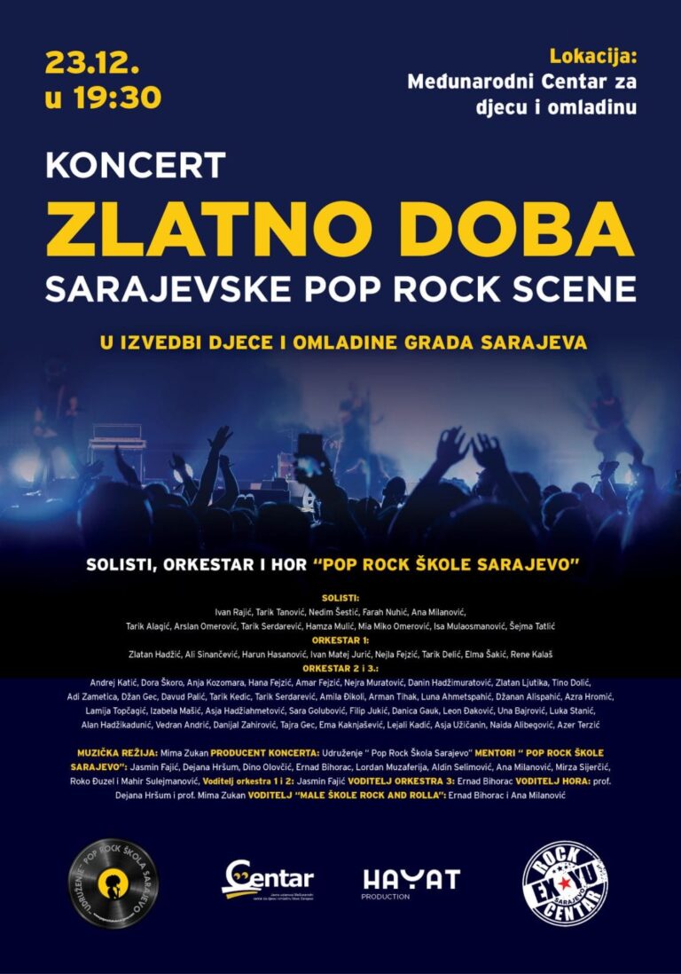 Zlatno doba sarajevske pop rock scene – KONCERT